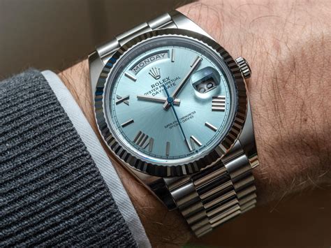 rolex blue platinum president 40|rolex day date platinum 36mm.